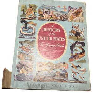 A History of the United States For Young People Sondergaard 1941 Hardcover